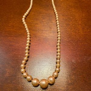 Antique Art Deco Faux Pearl Necklace